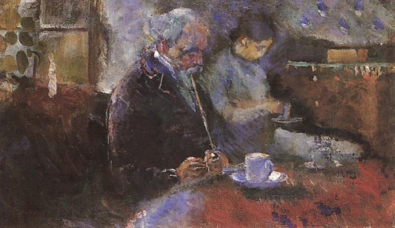 Edvard Munch Beside the table oil painting image